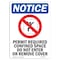 Signmission OSHA Notice Sign, NOTICE Permit Required With Symbol, 18in X 12in Aluminum, 12" W, 18" H, Portrait OS-NS-A-1218-V-16337 - alternate 1